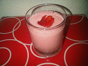 Milk shake à la fraise